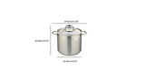 Meyer Accolade Stainless Steel 9L Stock Pot with cover, Made in Canada