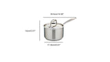 Meyer Accolade Stainless Steel 1.5L Saucepan with cover, Made in Canada