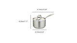 Meyer Accolade Stainless Steel 4L Saucepan with cover, Made in Canada