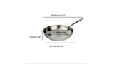 Meyer Accolade Stainless Steel 24cm/9.5" Frying Pan, Skillet, Made in Canada