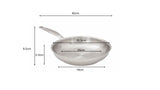Meyer Confederation Stainless Steel 24cm/9.5" Frying Pan, Skillet, Made in Canada