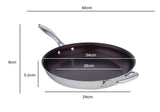Meyer SuperSteel Stainless Steel 32cm/12.5" Non Stick Fry Pan Skillet Made in Canada