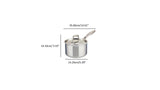 Meyer SuperSteel Tri-Ply Clad Stainless Steel 1.5L Saucepan with cover, Made in Canada