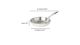 Meyer SuperSteel Tri-Ply Clad Stainless Steel 24cm/9.5" Fry Pan, Skillet, Made in Canada