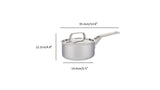1.6L Meyer ProClad 5-Ply Aluminum Core Stainless Steel Saucepan with Cover, Made in Canada