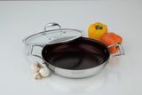 Meyer Supersteel Stainless Steel 32cm/12" Everyday Pan Non Stick Skillet with cover, Made in Canada