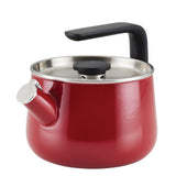 KitchenAid Enamel-On-Steel Kettle, 2Qt empire red