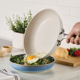 KitchenAid Hard Anodized Ceramic Induction Nonstick 9 Piece Cookware Set Porcelain White