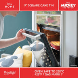 Disney Bake with Mickey: Non-Stick Square Cake Tin - 9"