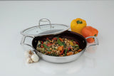 Meyer Supersteel Stainless Steel 32cm/12" Everyday Pan Non Stick Skillet with cover, Made in Canada