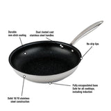 Meyer Accolade Stainless Steel 20cm/8" Non Stick Fry Pan Skillet Made in Canada