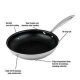 Meyer Accolade Stainless Steel 24cm/9.5" Non Stick Fry Pan Skillet Made in Canada