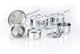 Meyer Confederation Stainless Steel Cookware Set, 10-Piece, Made in Canada