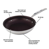 Meyer Confederation Stainless Steel 20cm/8" Non Stick Fry Pan Skillet Made in Canada