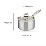 Meyer SuperSteel Tri-Ply Clad Stainless Steel 3L Saucepan with cover, Made in Canada
