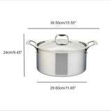 Meyer SuperSteel Tri-Ply Clad Stainless Steel 9L Dutch Oven with cover, Made in Canada