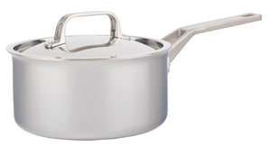 2L Meyer ProClad 5-Ply Aluminum Core Stainless Steel Saucepan with Cover, Made in Canada