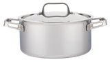 5.1L Meyer ProClad 5-Ply Aluminum Core Stainless Steel Dutch Oven with Cover, Made in Canada