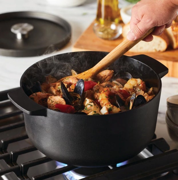 KitchenAid Seasoned Cast Iron Dutch Oven/Casserole, 6-Quart, Cast