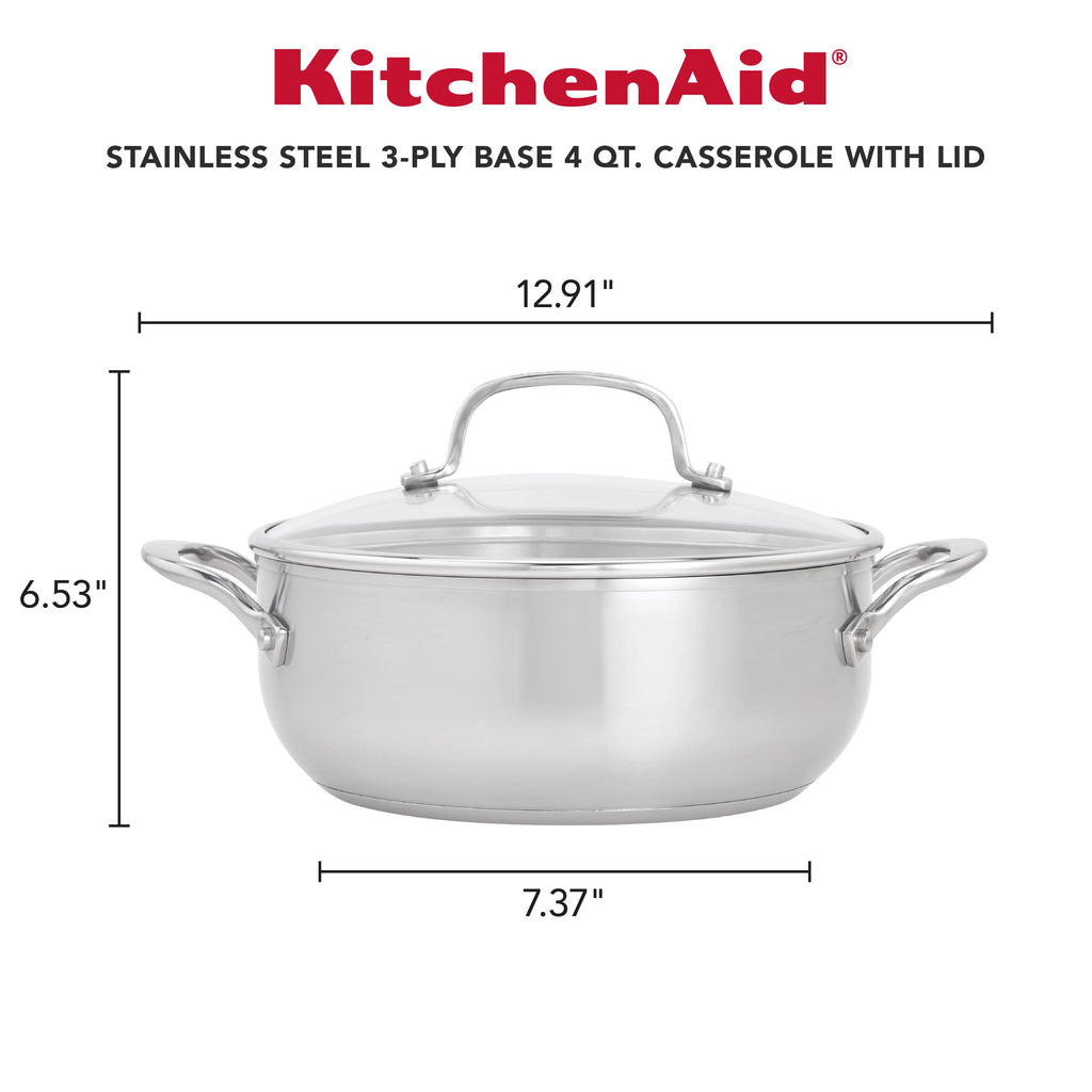 Cuisinart stainless steel casserole best sale