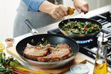 KitchenAid Stainless Steel Nonstick Frying Pan Set, 2-Piece, Brushed Stainless Steel