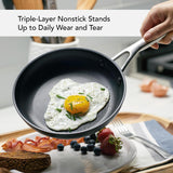 KitchenAid Hard-Anodized Induction Nonstick Frying Pan, 8.25-Inch, Matte Black