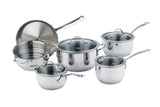 Meyer Nouvelle Stainless Steel 10-Piece Set, Made in Canada