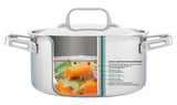 5.1L Meyer ProClad 5-Ply Aluminum Core Stainless Steel Dutch Oven with Cover, Made in Canada