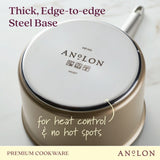 3-Quart Anolon Ascend Hard Anodized Nonstick Saucepan with Lid