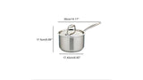 Meyer Accolade Stainless Steel 2L Saucepan with cover, Made in Canada