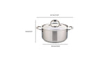 Meyer Accolade Stainless Steel 5L Dutch Oven with cover, Made in Canada