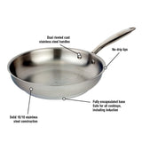 Meyer Accolade Stainless Steel 20cm/8" Frying Pan, Skillet, Made in Canada