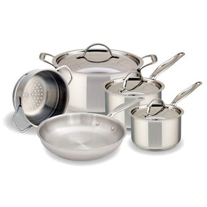 Meyer Confederation Stainless Steel Cookware Set, 8-Piece, Made in Canada