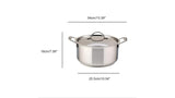 Meyer Confederation Stainless Steel 5L Dutch Oven with cover, Made in Canada