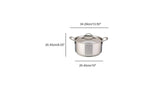 Meyer Confederation Stainless Steel 6.5L Dutch Oven with cover, Made in Canada