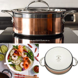 Induction Copper Soup Pot, 3-Quart