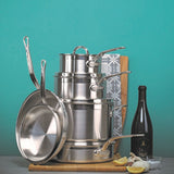 Professional Clad Stainless Steel Ultimate Set, 10-piece