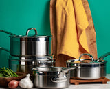 Professional Clad Stainless Steel Saucepans