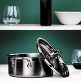 Professional Clad Stainless Steel Soup Pot, 3-Quart
