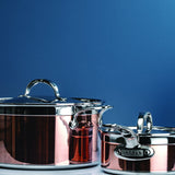 Induction Copper Stock Pot, 6-Quart