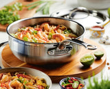 Professional Clad Stainless Steel Essential Pan, 3.5-Quart
