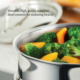Hestan ProBond® Luxe 3-Quart Polished Professional Clad Stainless Steel Soup Pot and Steamer Insert Set