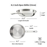 ProBond Luxe 3pc Skillet Set: (8.5”, 11", and 12.5" skillets)