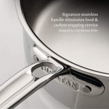 ProBond® Luxe 5-Piece Professional Clad Stainless Steel Cookware Set (8.5”skillet, 3qt saucepans, and 3.5qt sauté)