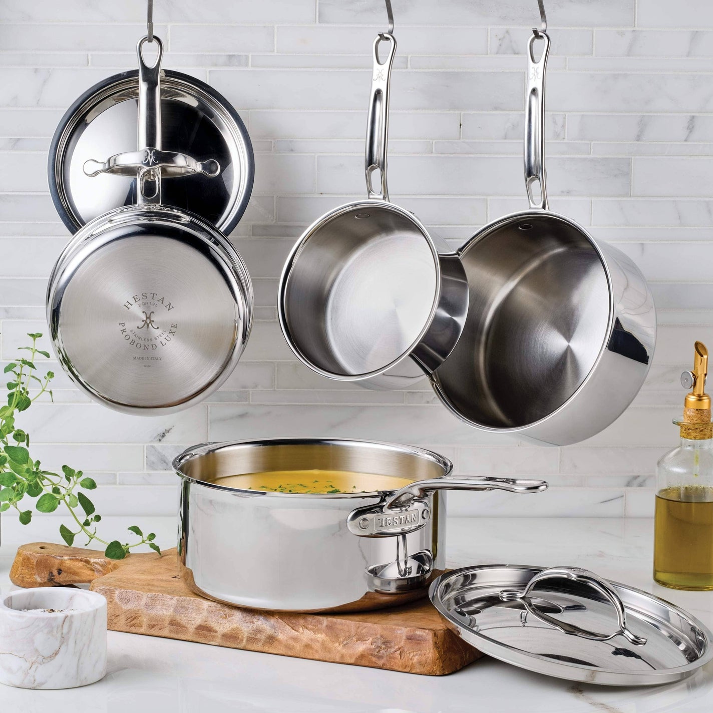 Hestan ProBond® Luxe 5-Piece Professional Clad Stainless Steel