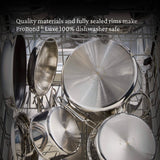 Hestan ProBond® Luxe 10-Piece Professional Clad Stainless Steel Cookware Set