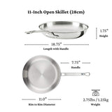 Hestan ProBond® Luxe 10-Piece Professional Clad Stainless Steel Cookware Set