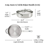 Hestan ProBond® Luxe 10-Piece Professional Clad Stainless Steel Cookware Set