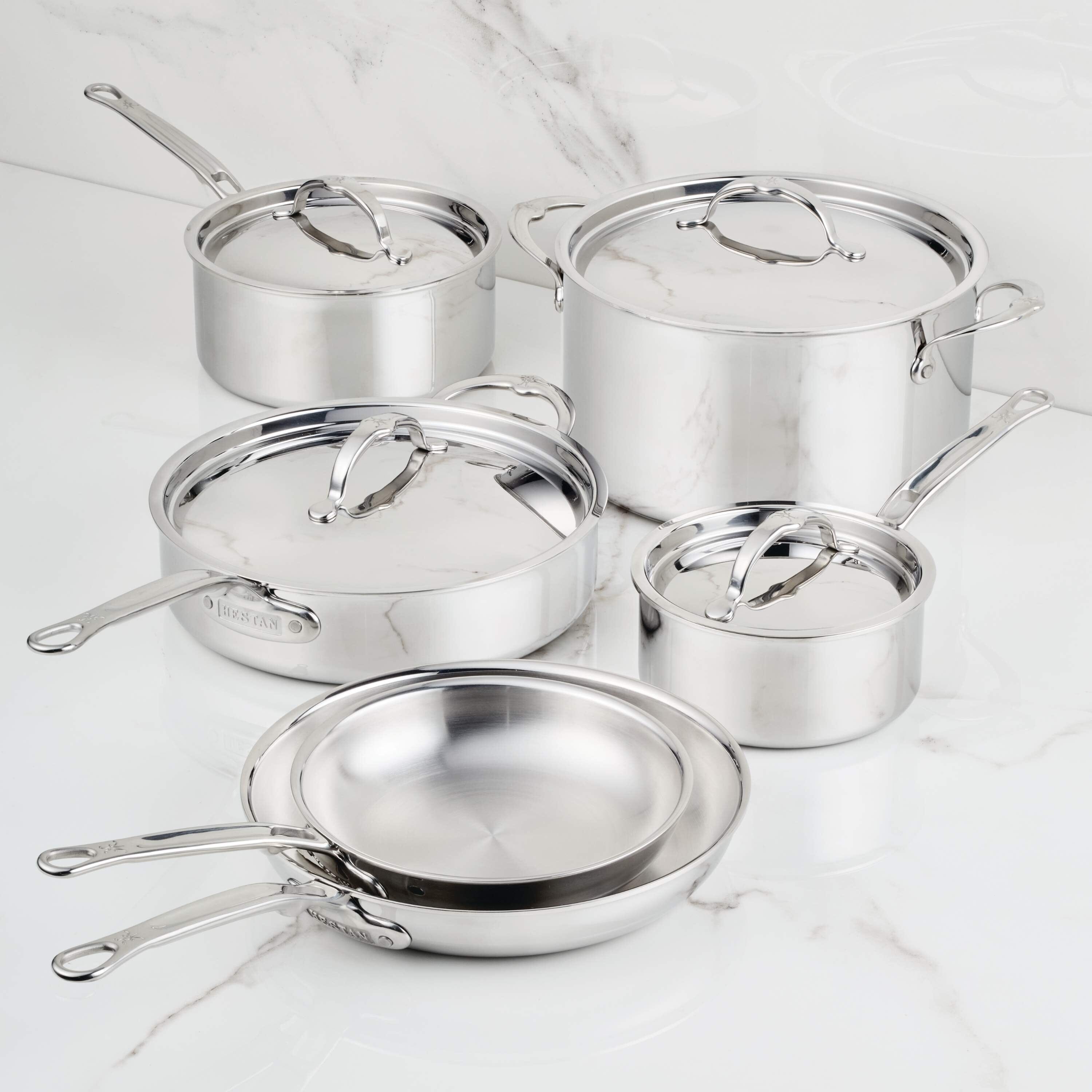Hestan ProBond® Luxe 10-Piece Professional Clad Stainless Steel