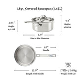 Hestan ProBond® Luxe 1.5QT/16CM Covered Saucepan